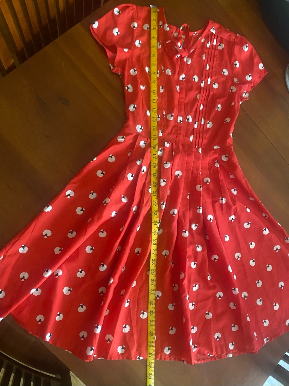 ModCloth Red sheep Printed Mini Dress - Picture 11 of 11